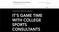 Desktop Screenshot of collegesportsconsultants.com