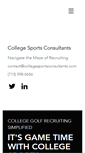 Mobile Screenshot of collegesportsconsultants.com
