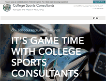 Tablet Screenshot of collegesportsconsultants.com